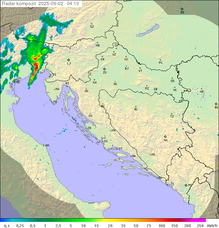 Padavine Hrvaška