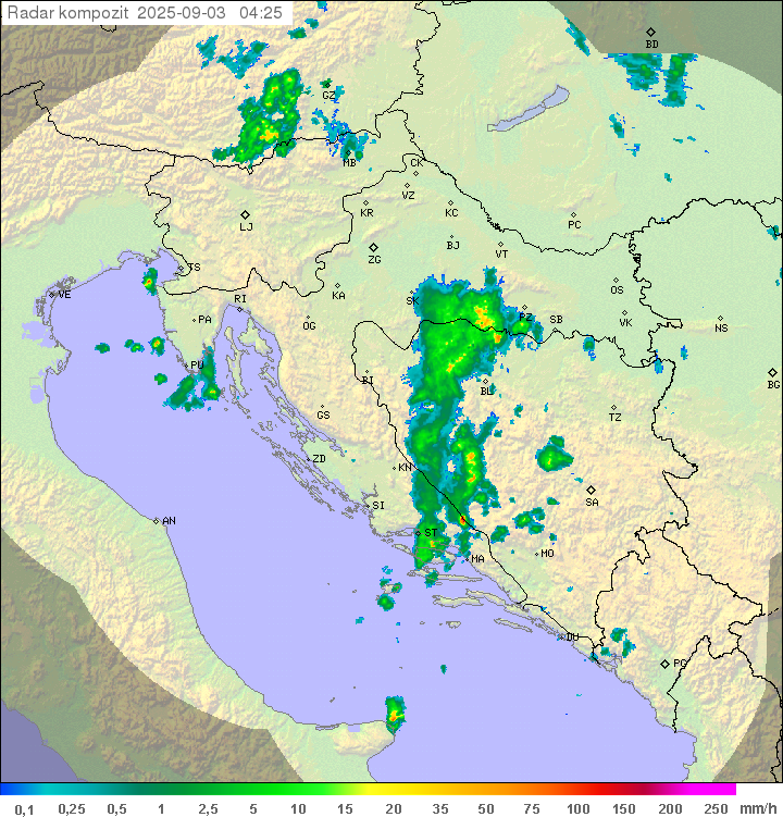 Padavine Hrvaška
