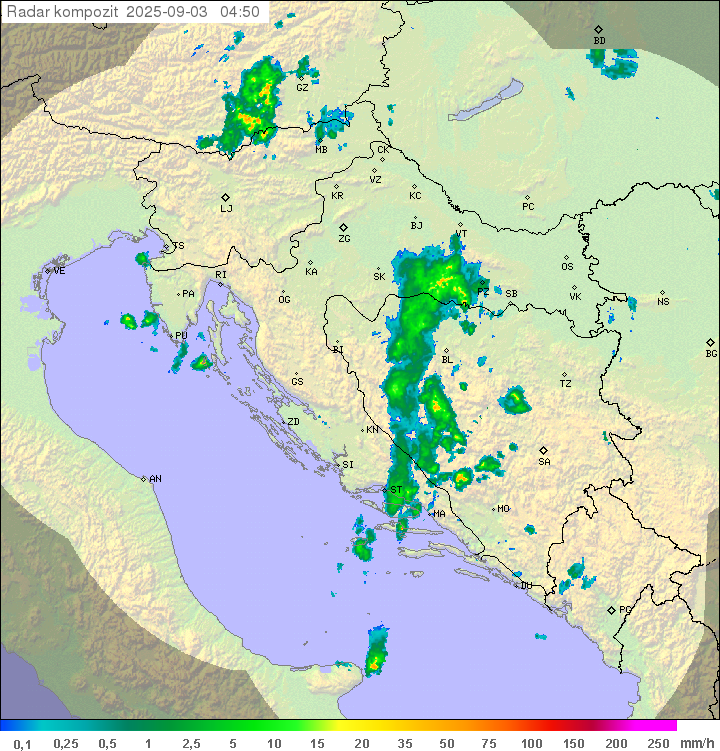 Padavine Hrvaška