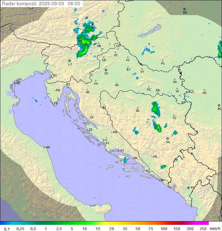 Padavine Hrvaška