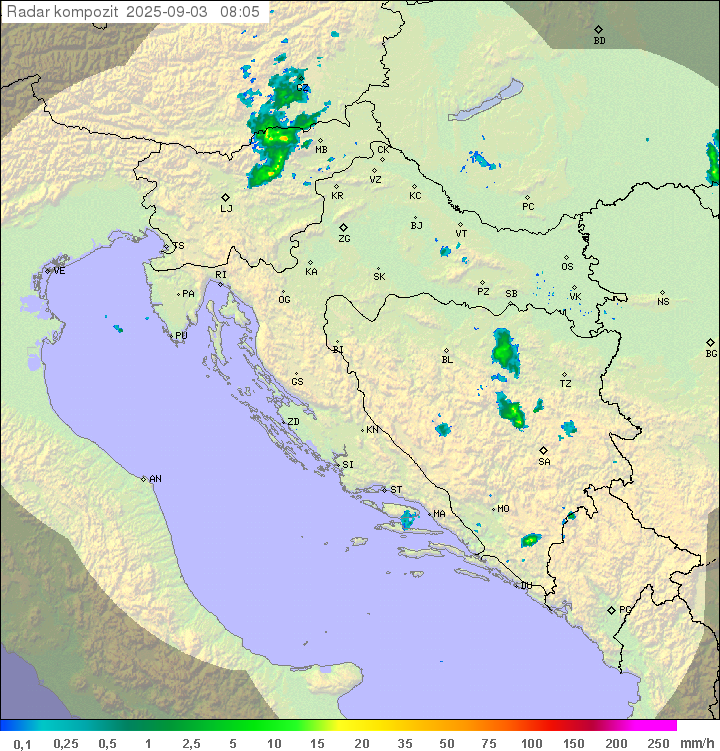Padavine Hrvaška