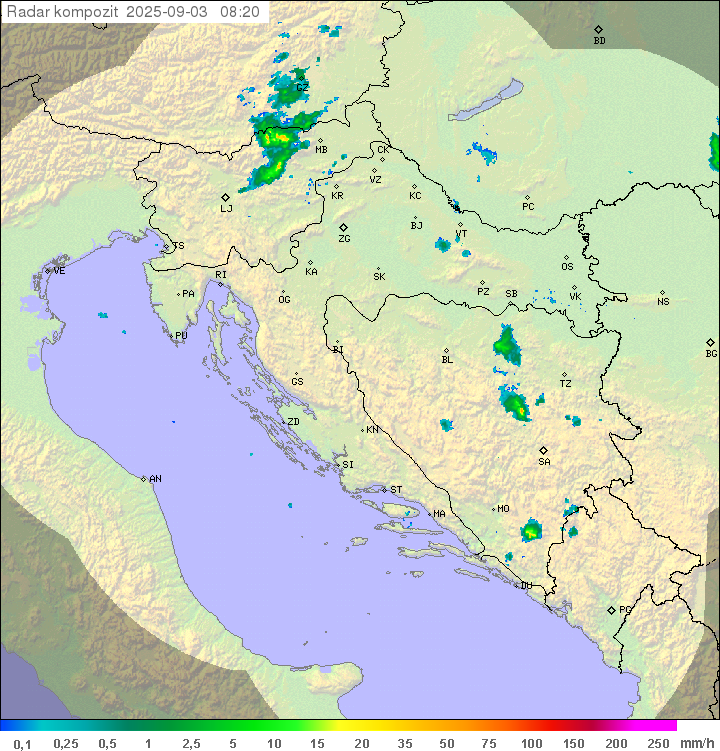 Padavine Hrvaška