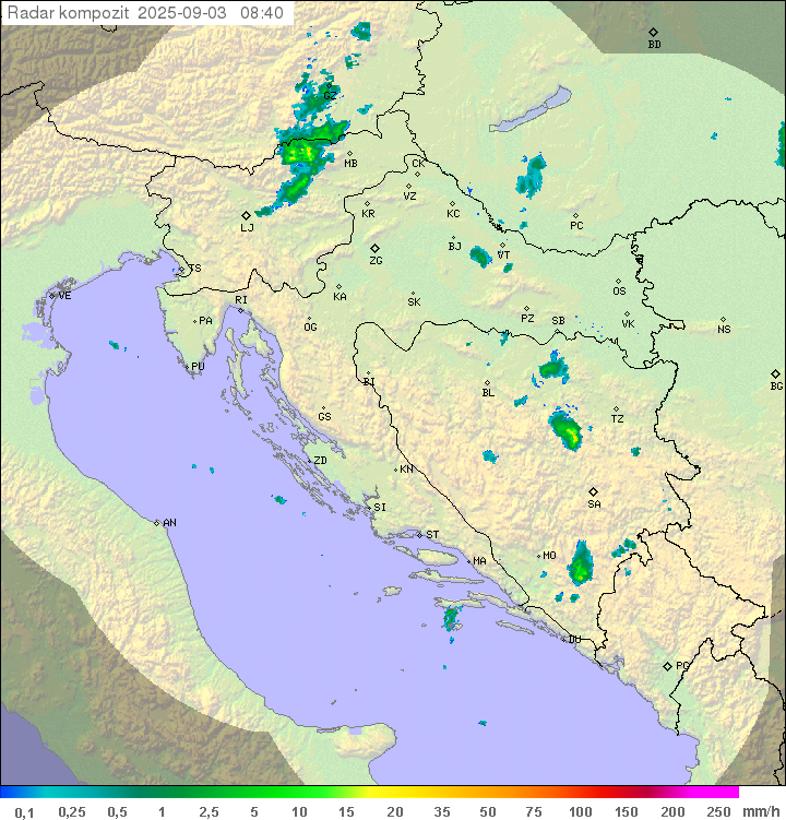 Padavine Hrvaška