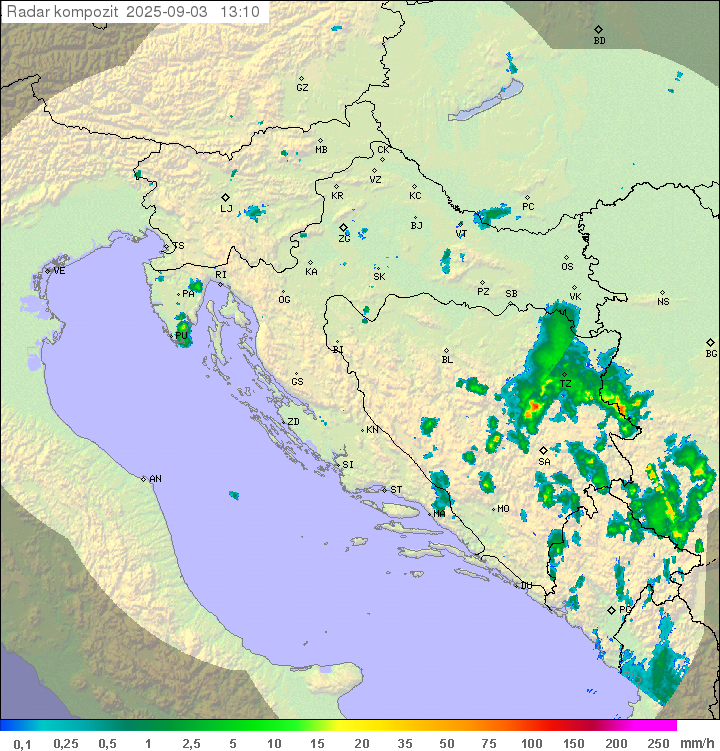 Padavine Hrvaška