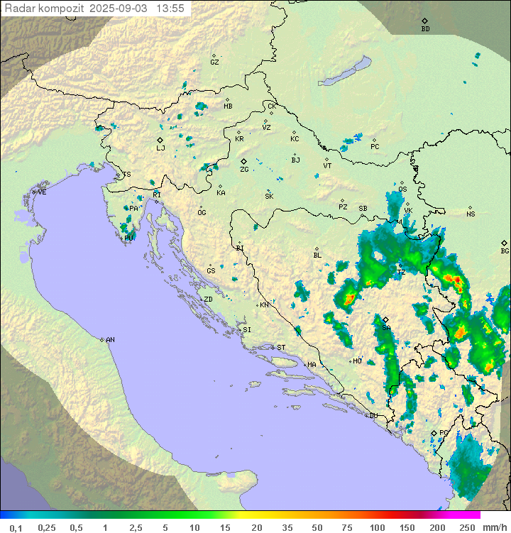 Padavine Hrvaška
