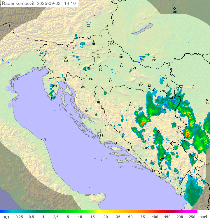 Padavine Hrvaška