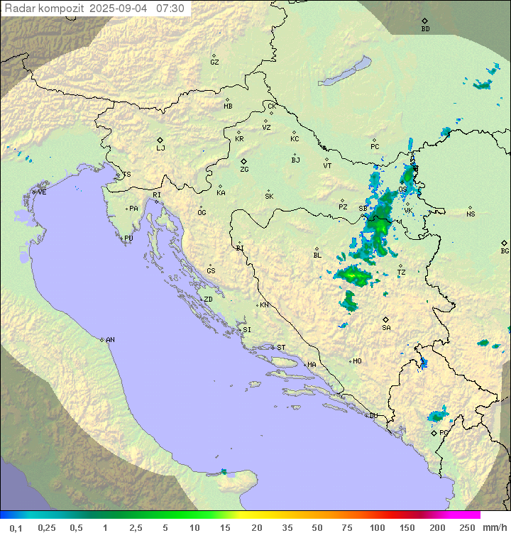 Padavine Hrvaška