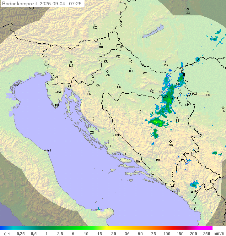 Padavine Hrvaška