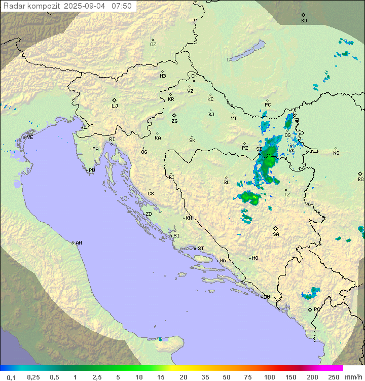 Padavine Hrvaška