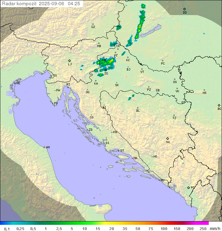 Padavine Hrvaška