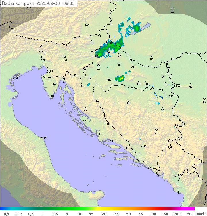 Padavine Hrvaška