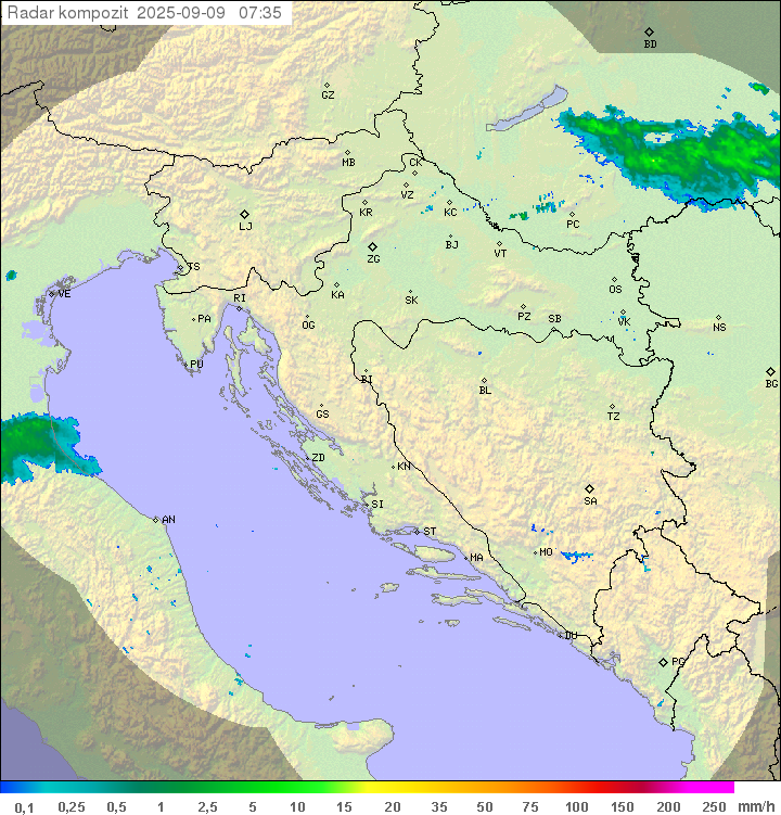 Padavine Hrvaška