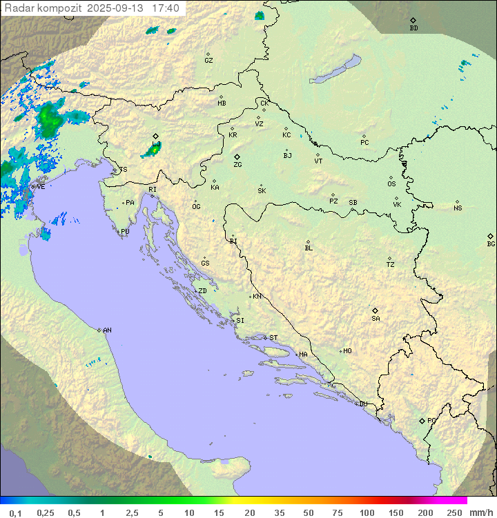 Padavine Hrvaška