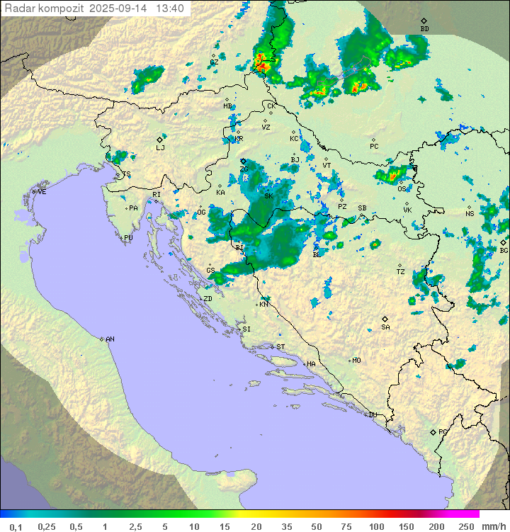 Padavine Hrvaška