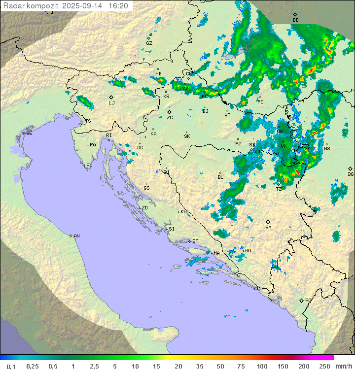 Padavine Hrvaška
