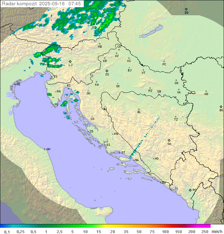 Padavine Hrvaška