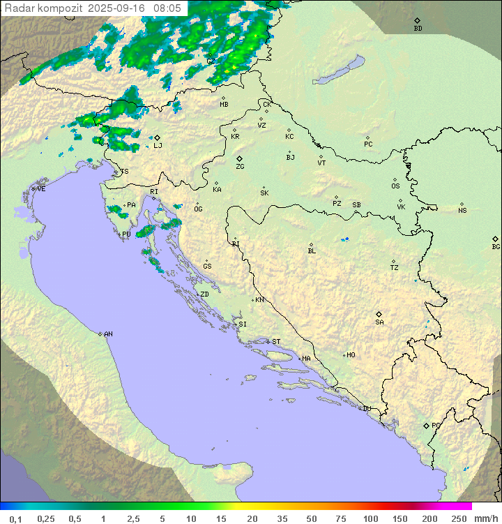 Padavine Hrvaška