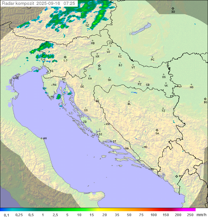 Padavine Hrvaška