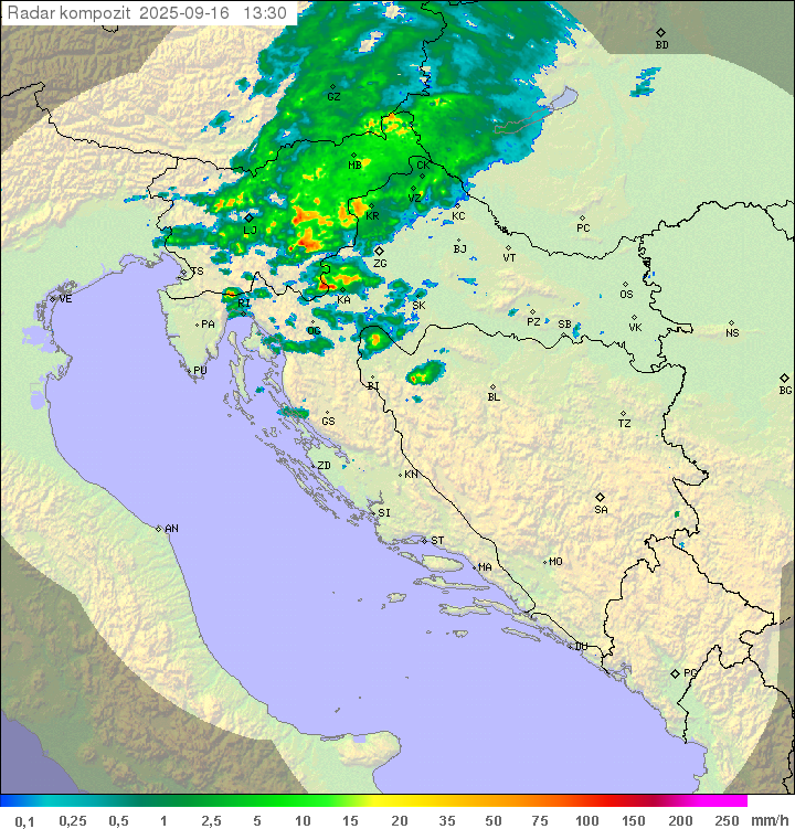 Padavine Hrvaška
