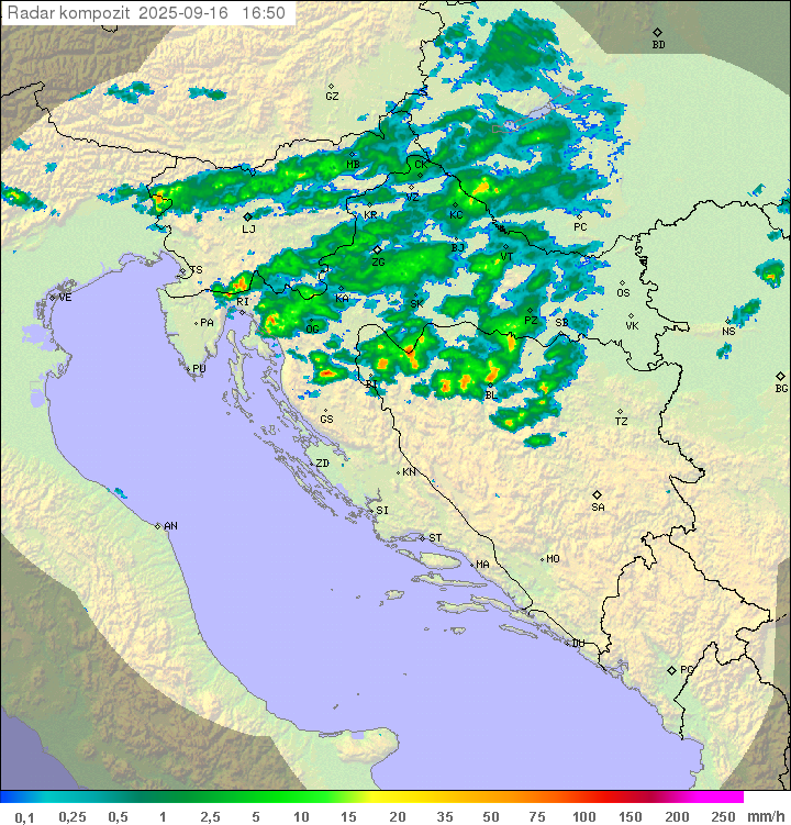 Padavine Hrvaška