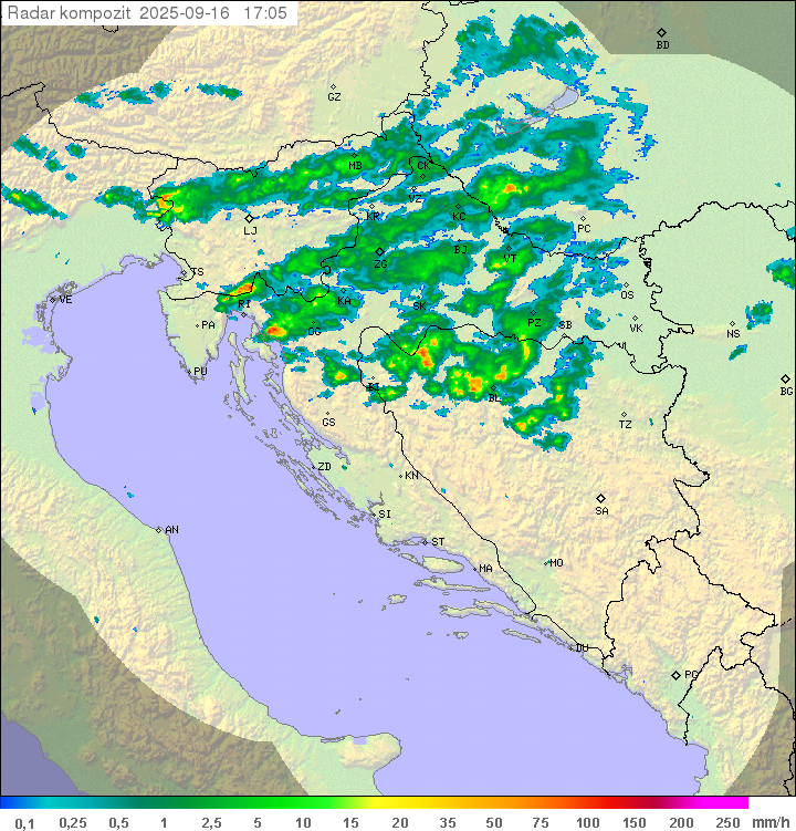 Padavine Hrvaška