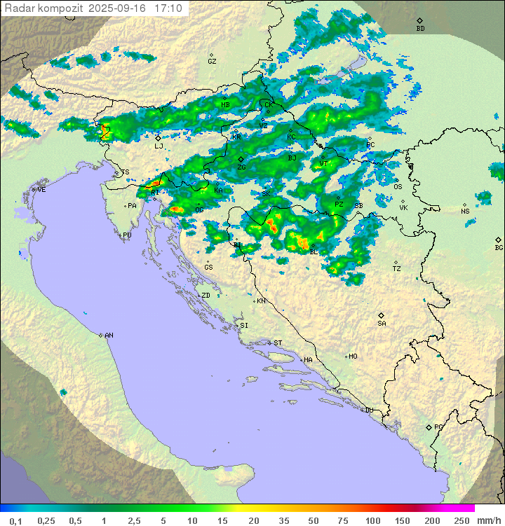 Padavine Hrvaška