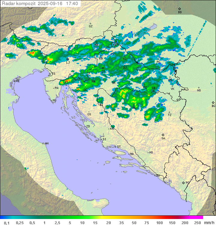 Padavine Hrvaška