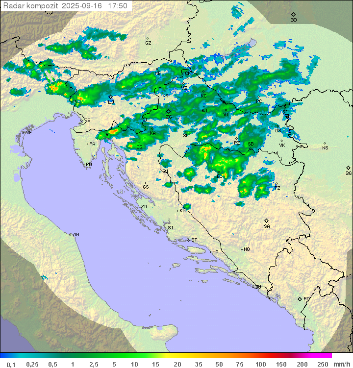 Padavine Hrvaška
