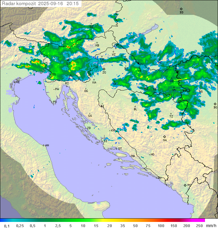 Padavine Hrvaška