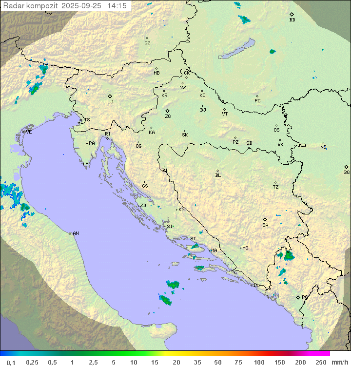 Padavine Hrvaška