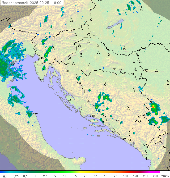 Padavine Hrvaška