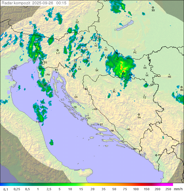 Padavine Hrvaška