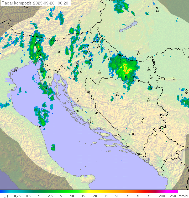 Padavine Hrvaška