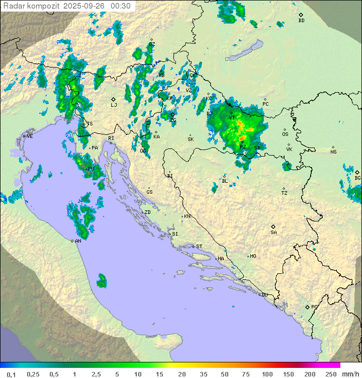 Padavine Hrvaška