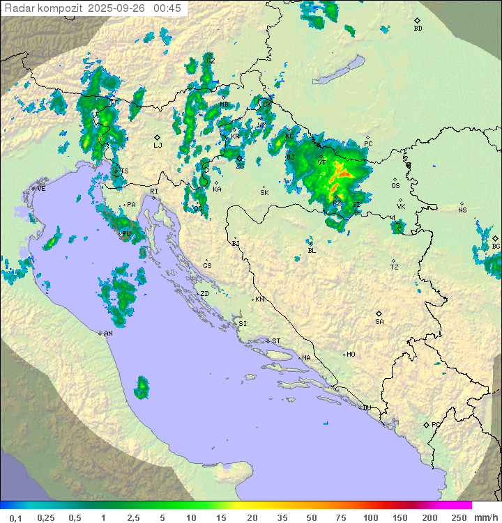 Padavine Hrvaška