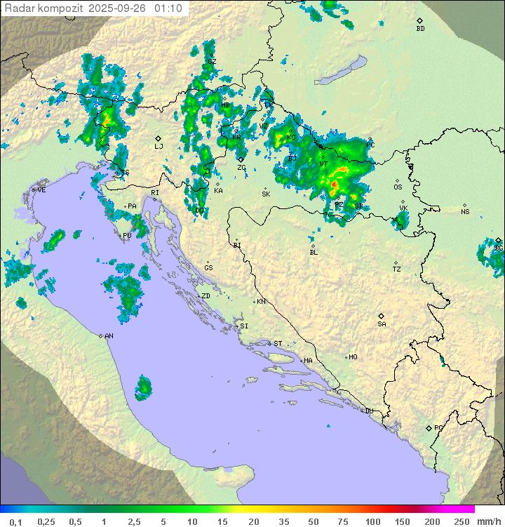 Padavine Hrvaška