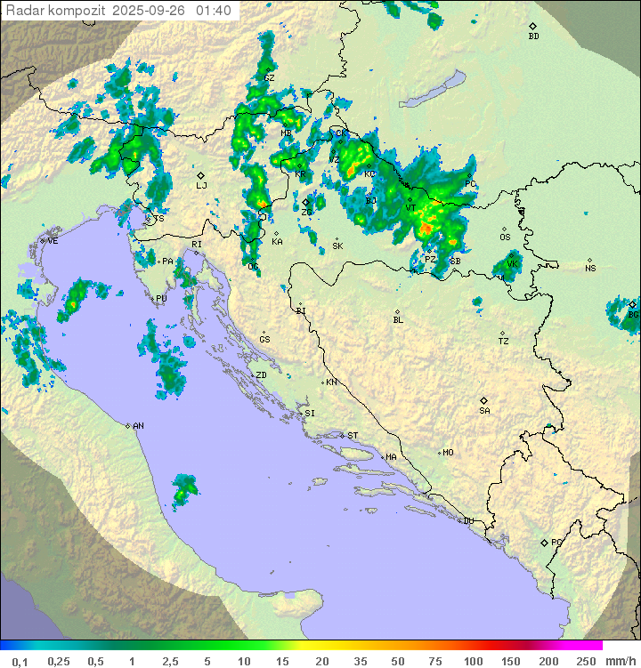 Padavine Hrvaška