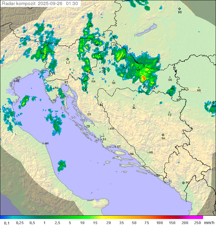 Padavine Hrvaška
