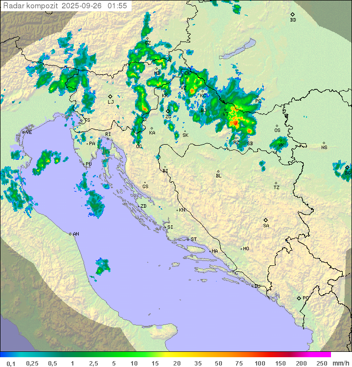 Padavine Hrvaška