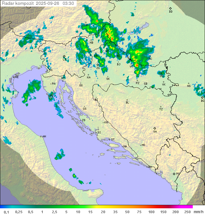 Padavine Hrvaška
