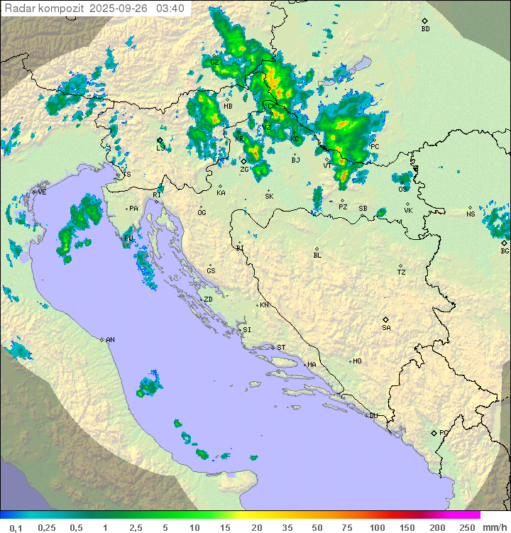 Padavine Hrvaška
