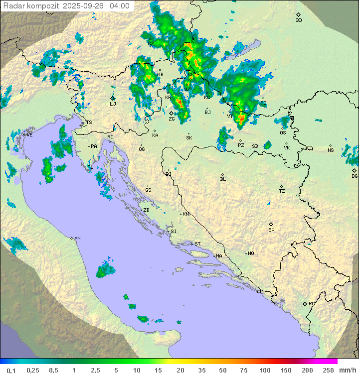 Padavine Hrvaška