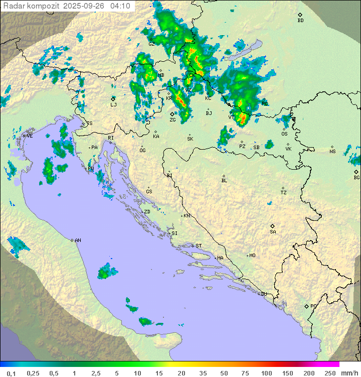 Padavine Hrvaška