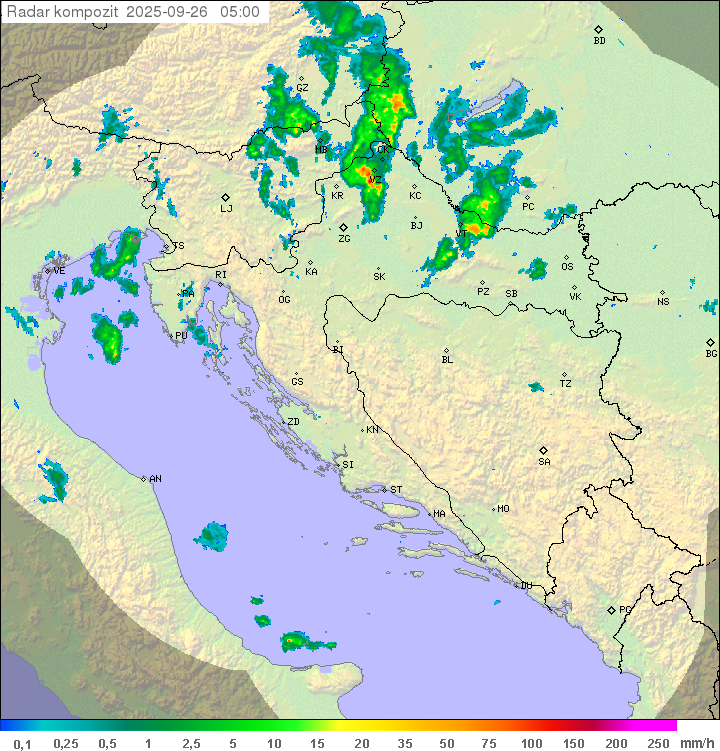 Padavine Hrvaška
