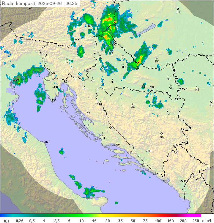 Padavine Hrvaška