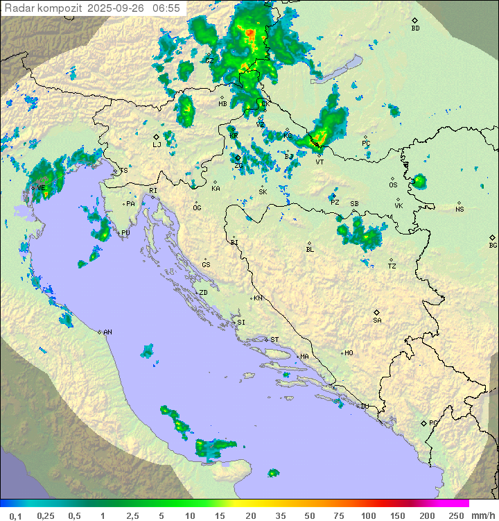 Padavine Hrvaška