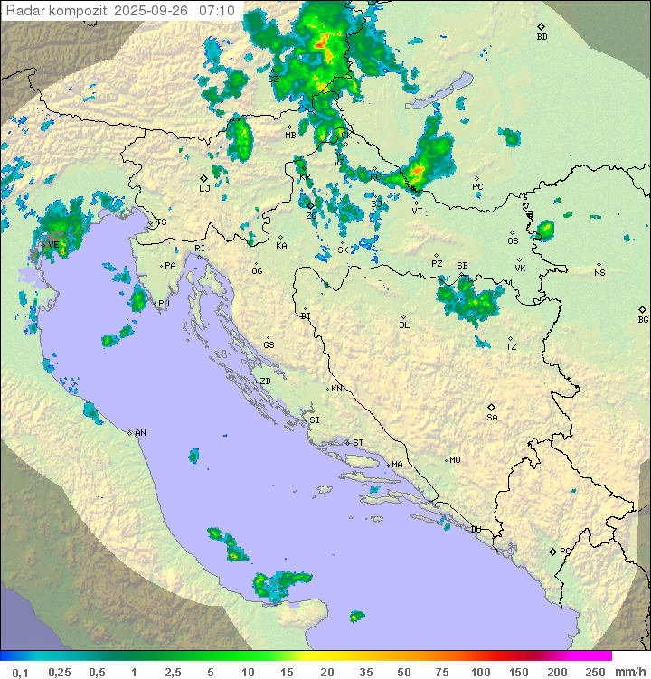Padavine Hrvaška