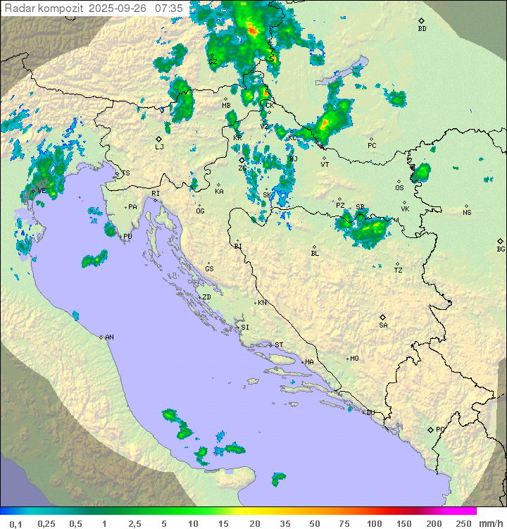 Padavine Hrvaška