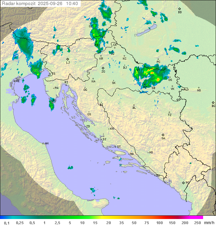 Padavine Hrvaška
