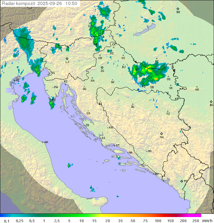 Padavine Hrvaška
